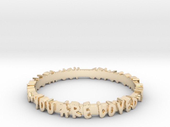 You Are Loved Ring (Multiple Sizes) 3d printed