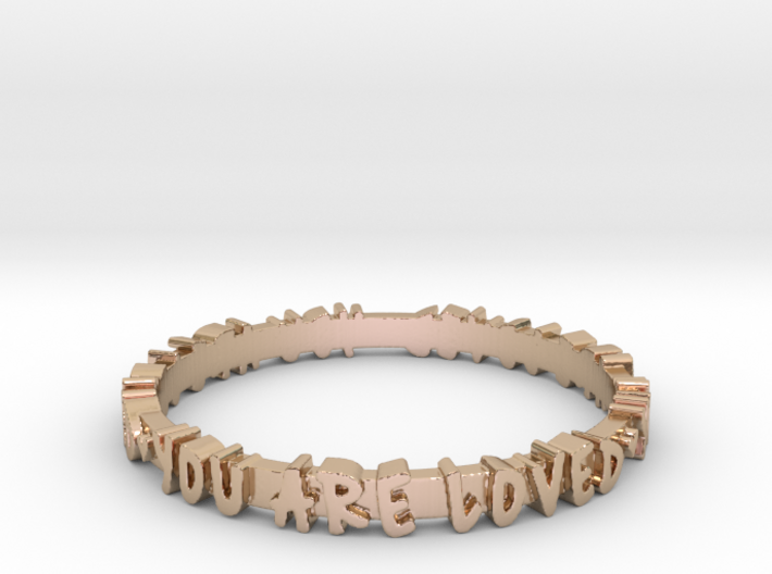 You Are Loved Ring (Multiple Sizes) 3d printed