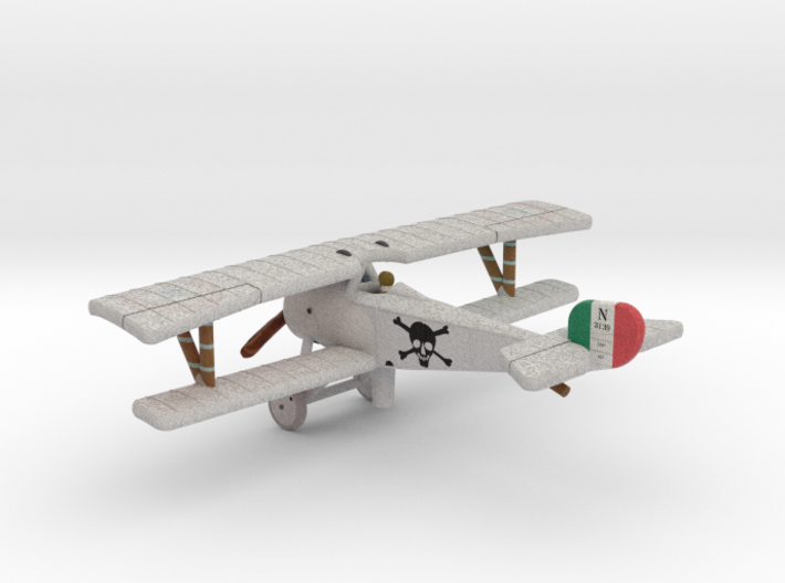 Fulco Ruffo di Calabria Nieuport 17 (full color) 3d printed