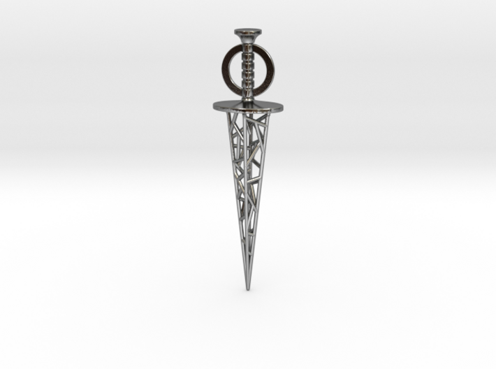Myst Riven Moiety Dagger Pendant 3d printed