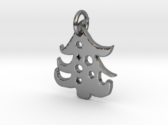 Christmas Tree Pendant 3d printed