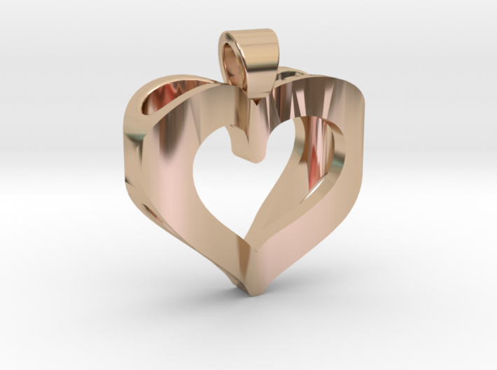 Heart of infinite love [pendant] 3d printed