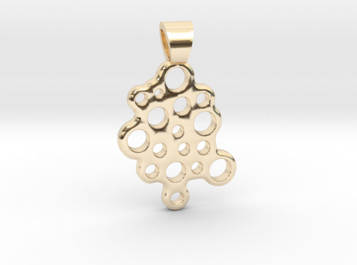 Bubbles [pendant] 3d printed