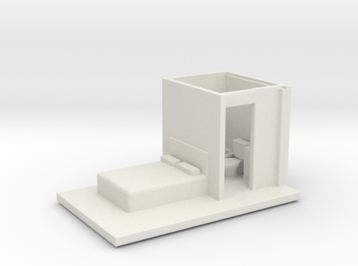 N Scale Bedroom 2 3d printed This is a render not a picture