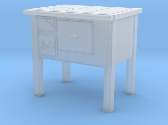 H0 Coal-burning kitchen stove TK2-610 1:87 3d printed