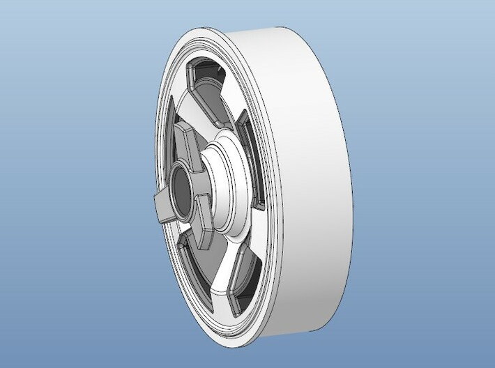 1966 Corvette wheel covers with separate spinners 3d printed Snapshot of 3D-File