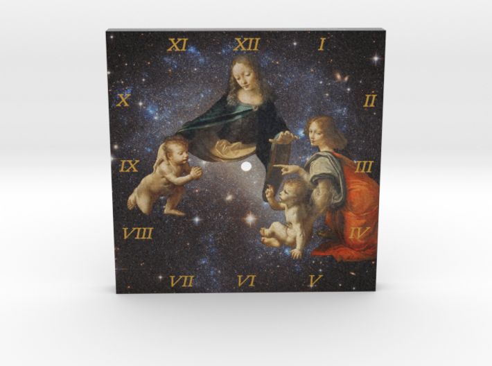Leonardo da Vinci Space Wall Clock 3d printed