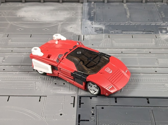 TF Seige Sideswipe Spoiler with 5mm ports 3d printed 