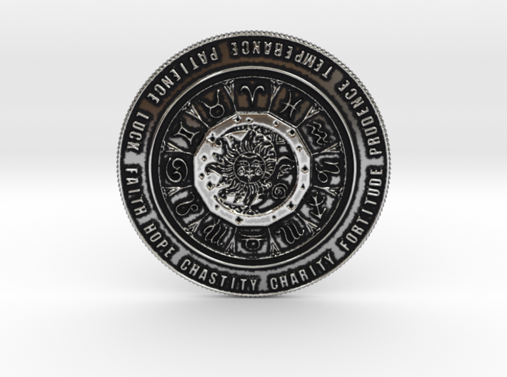 King Zodiac Coin of 9 Virtues 3d printed