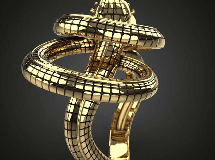 Bague Serpent Éternel 3d printed 