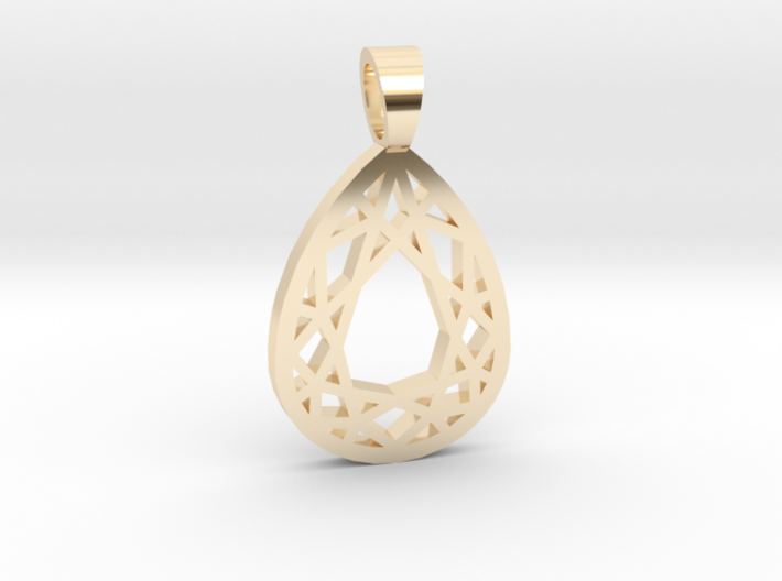 Pear cut [pendant] 3d printed