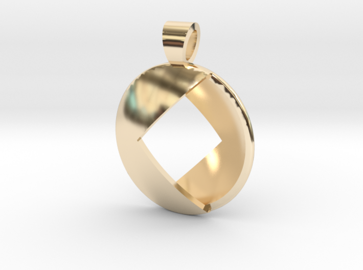 Double square [pendant] 3d printed