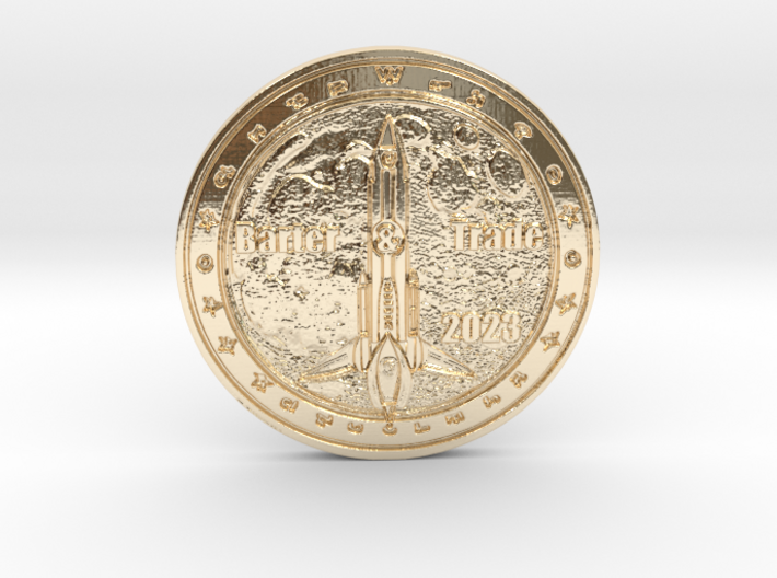 To the MOOOOON! Barter &amp; Trade Golden Age Coin 3d printed