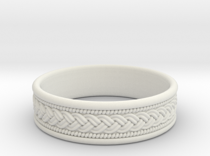 Braided Celtic Knot Ring Custom size 8.5 3d printed