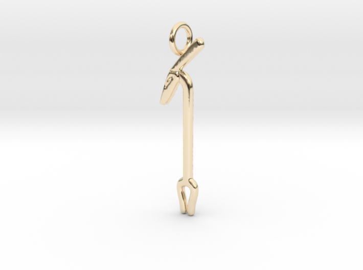 [New Version] Ancient Egyptian wAs-sceptre Amulet 3d printed