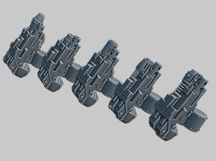 10x Combi-guns mix for Cataphractii Terminators 3d printed 