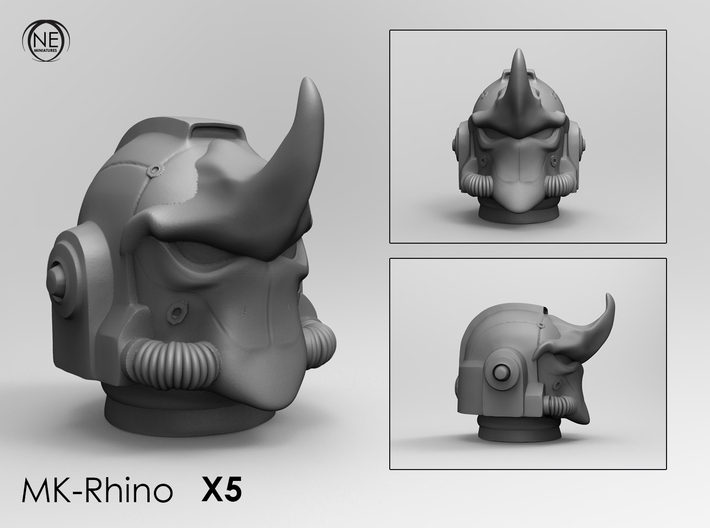 Marine mk-Rhino helmet x5 3d printed