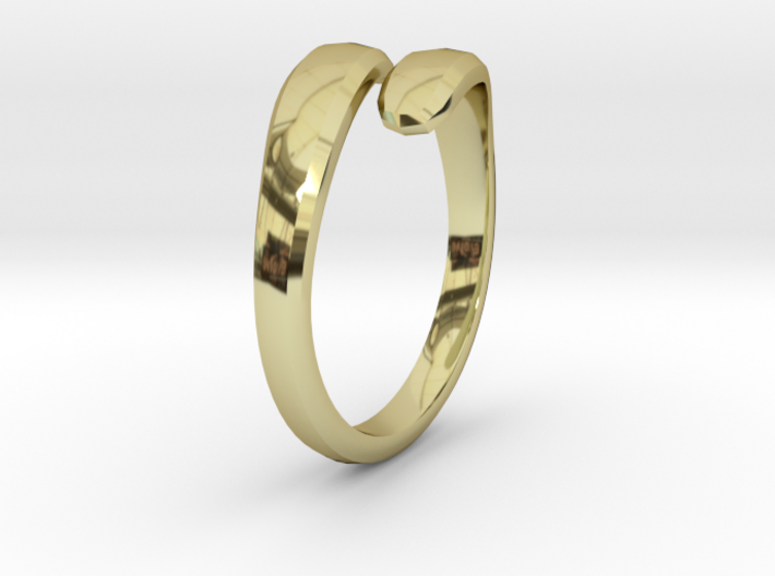Modern Ring Complete ring sizes 3d printed