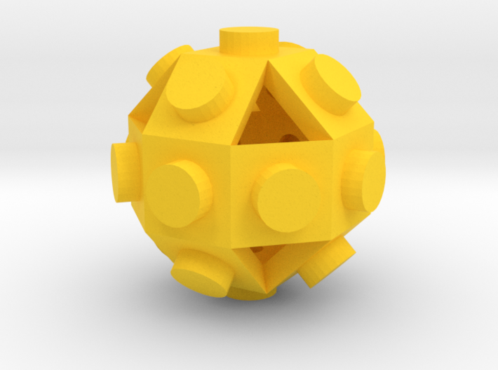 Gmtrx Lawal 1 x 1 Rhombicuboctahedron stud 3d printed