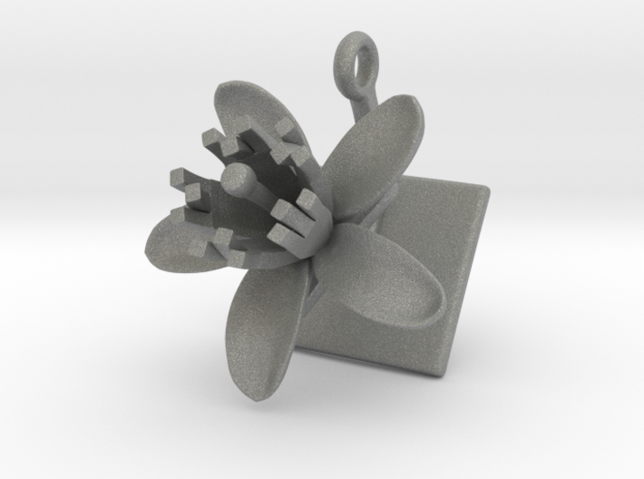 Pendant with one large flower of the Lemon 3d printed