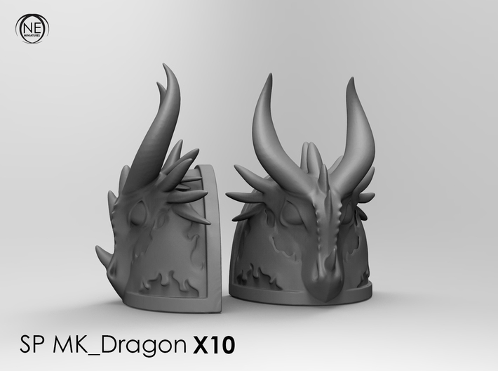 shoulder pads mk-dragon x10 3d printed