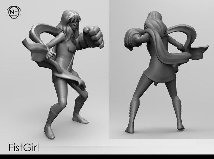 fist girl 3d printed