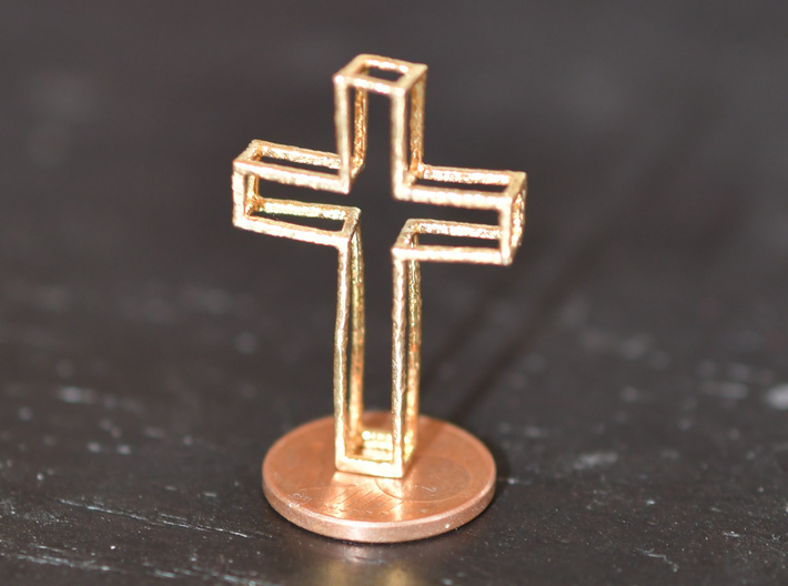 Twisted Cross 3d printed 