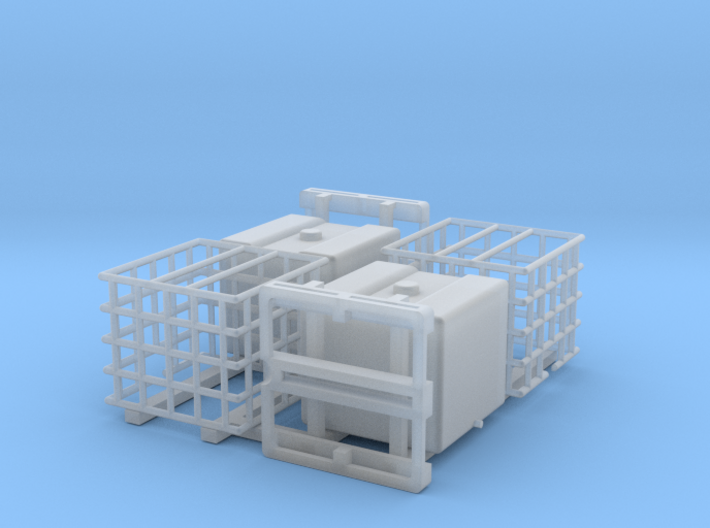 IBC Water Tank 1100 2 Pack Parted 1-64 Scale 3d printed