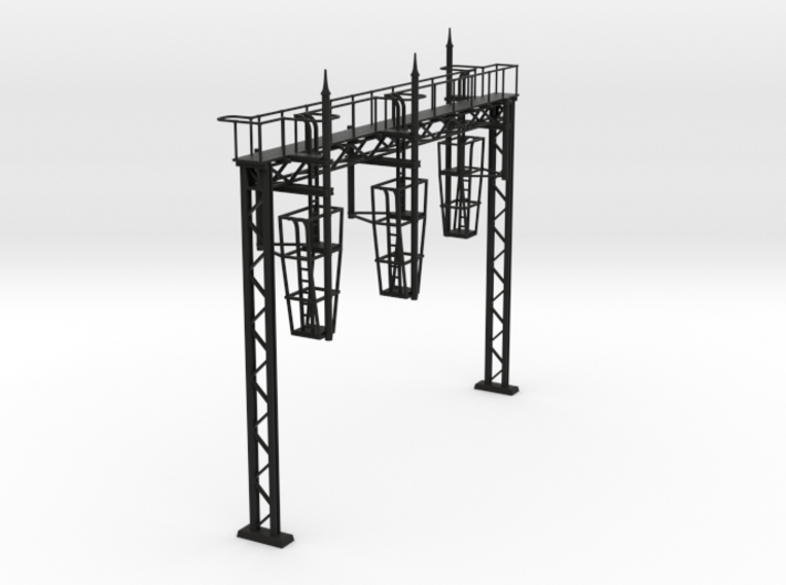 VR Signal Bridge #2 3-Track Gantry 1:87 Scale 3d printed