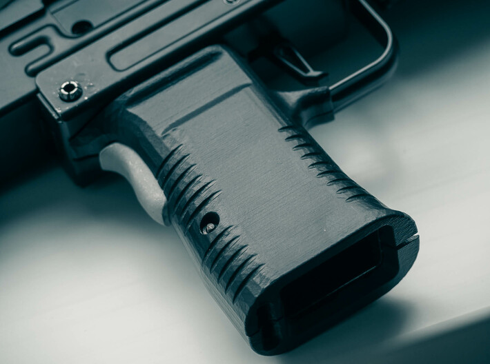 Enhanced pistol grip for KWC mini uzi LEFT 3d printed 