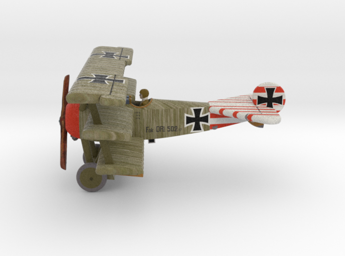 Fokker Dr.I 502/17 (full color) 3d printed 