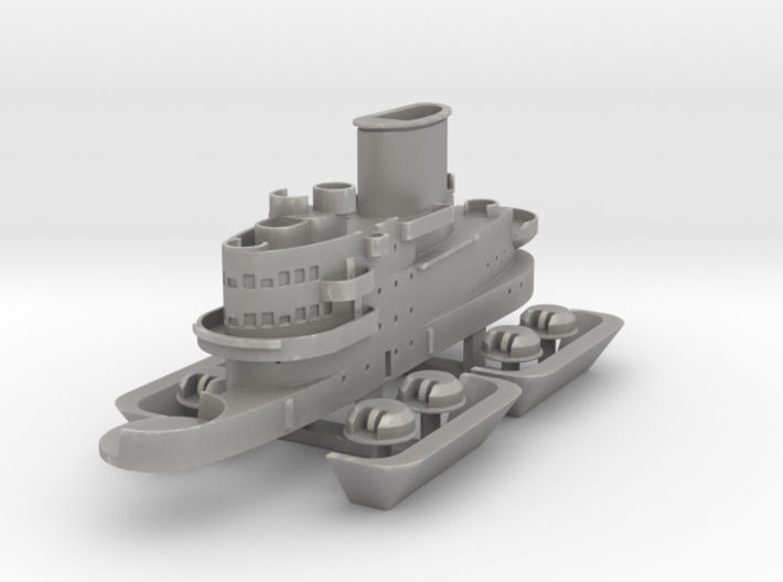 1/600 HMS Illustrious (1940) island and parts 3d printed