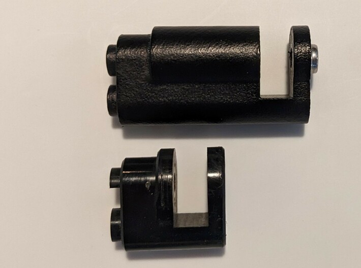 Nerd2 Revo mount extension 3d printed Large (20mm) extension and original part - Black Smooth PA12