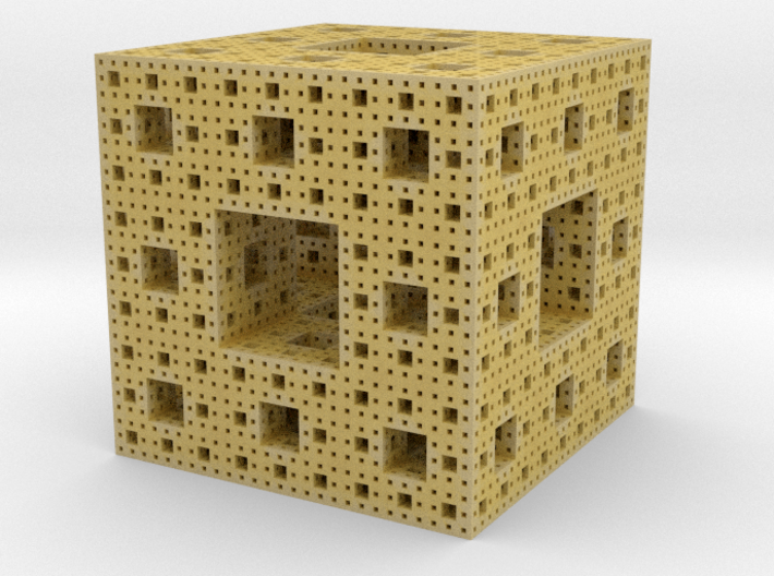Menger sponge (level-4) 3d printed