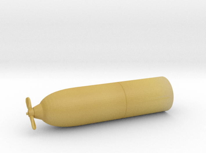 1/24 DKM G7 torpedo (21 in) front inch 3d printed
