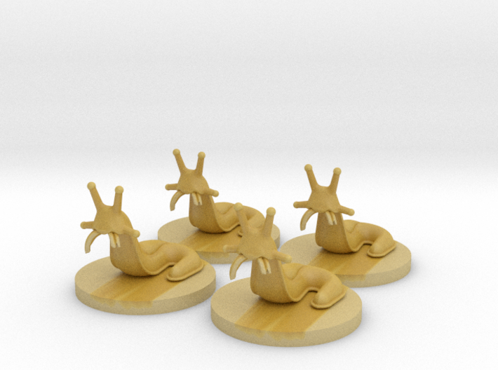 Slugs (4 pcs) - Mice & Mystics 3d printed 