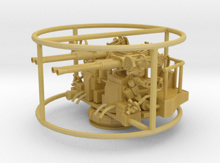 1/87 40mm Quad Bofors Mount 3d printed