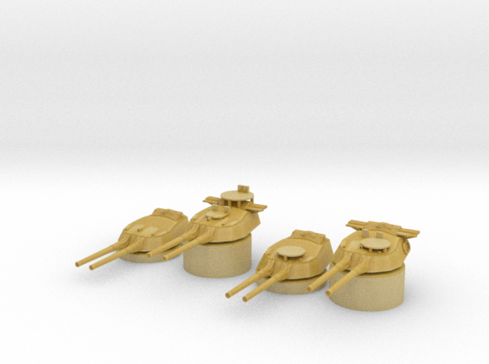 1/600 HMS Barham Twin 15-inch (381 mm) guns SET v2 3d printed