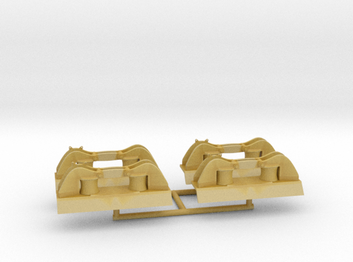 1/72 DKM Side Small Roller Fairlead Set x4 3d printed