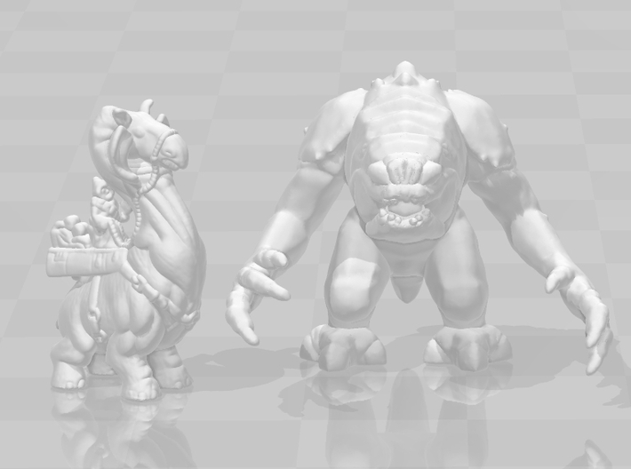 Ronto with Jawa 6mm monster Infantry Epic models 3d printed 