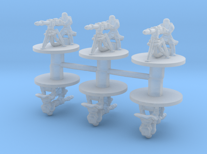 Snowtroopers E-Web blasters 6mm miniature models 3d printed 