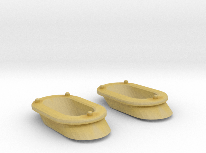 1/72 DKM Destroyer Anchor Chain Cover Set x2 3d printed