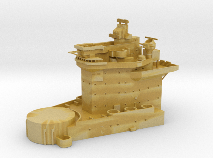 1/350 HMS Warspite Superstructure Fore 3d printed