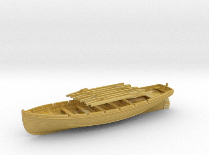 1/200 IJN 11m Cutter w. Paddles 3d printed