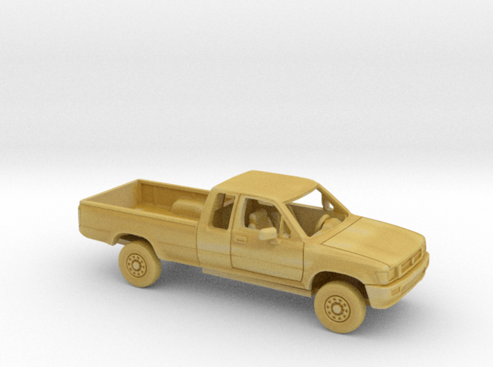 1/87 1988-97 Toyota Hilux Ext.Cab Long Bed Kit 3d printed 