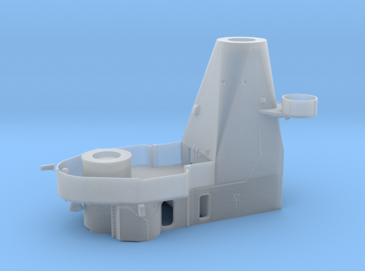 1/128 USS Iowa Aft Structure Deck 3 3d printed