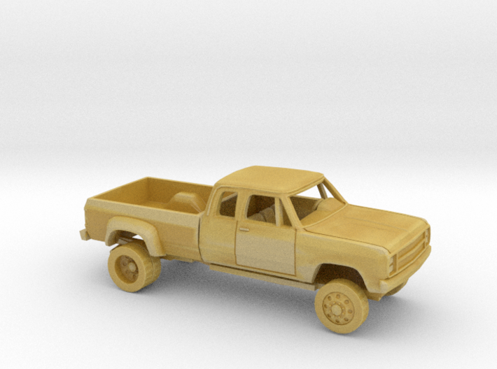1/87 1978/79 Dodge D-Series Ext. Cab DuallyBed Kit 3d printed 
