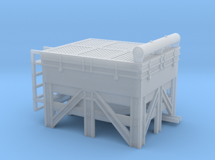 1/87th Hydraulic Fracturing Cooling Tower 3d printed