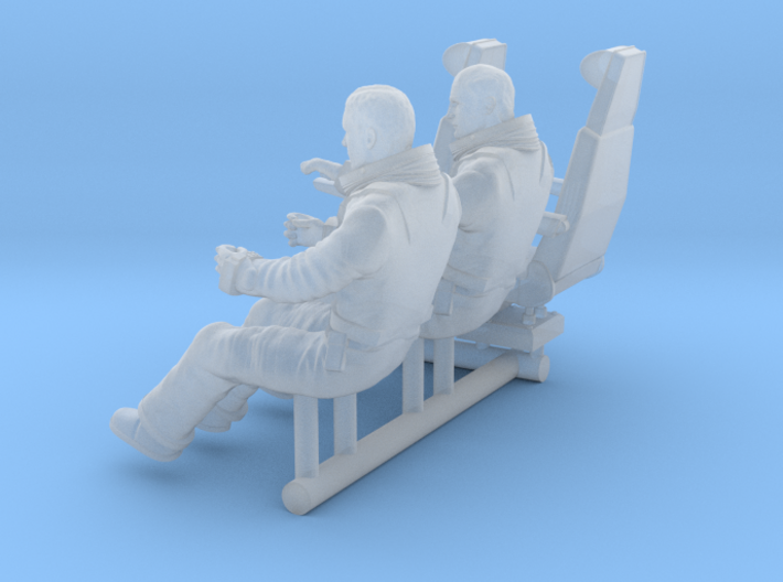 SPACE 2999 1/48 ASTRONAUT PILOT W HEAD AND SEATS 3d printed