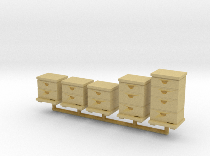 1/64th Beehive boxes 3d printed